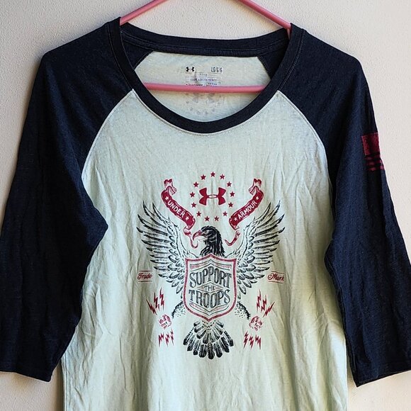 Under Armour "Support The Troops" Graphic Jersey Size Large - Picture 5 of 15